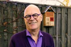 Herman de Rijk in de tuin van Het Venster
