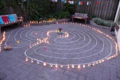 lopen in een labyrint