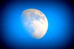 blauwe aarde gezien vanuit het heelal