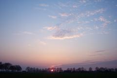 als de zon bijna onder is....